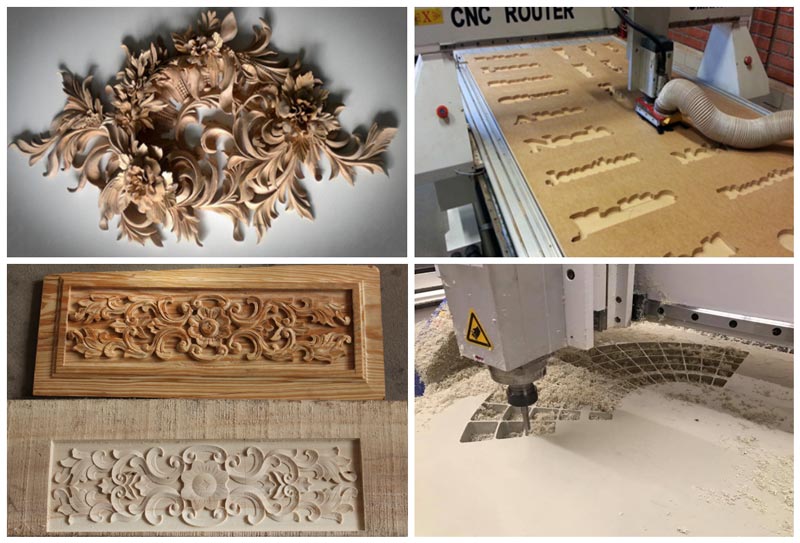 4*8ft 3D Wood CNC Router Working Samples