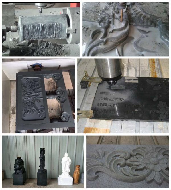 CNC Stone Carving Machine with Rotary Manufacturer Kingbeck CNC