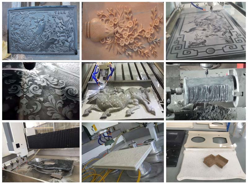 CNC Stone/Marble Engraving Machine Working Samples