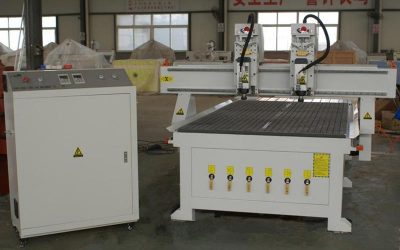 Double Heads Wood CNC Router