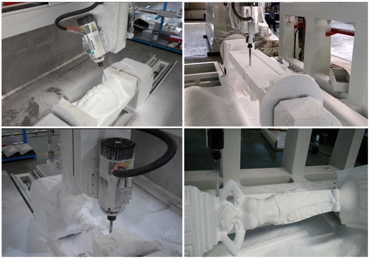 EPS Foam Processing CNC Router With Rotary