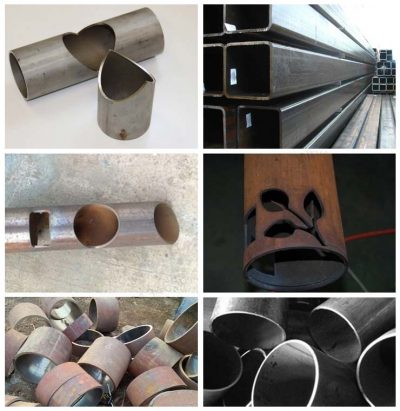 CNC Plasma Metal Pipe Cutting Machine Working Samples