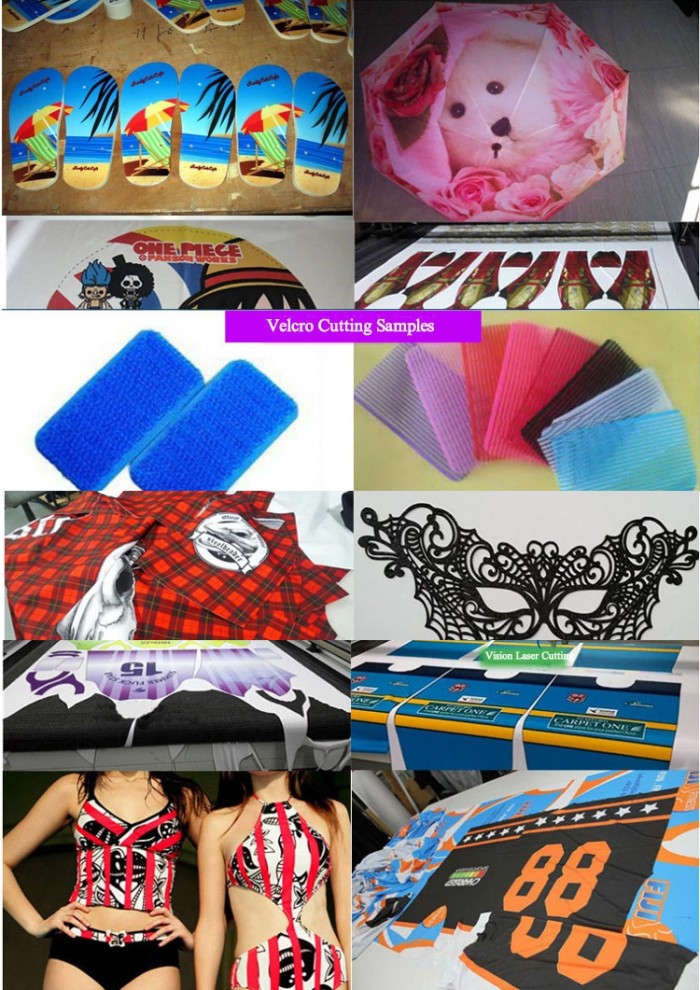 Laser Printed Sublimation Fabric Contour Cutting Machine